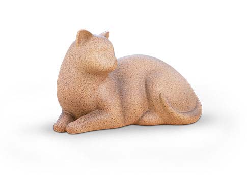 Cozy Cat Urn - Fawn Image